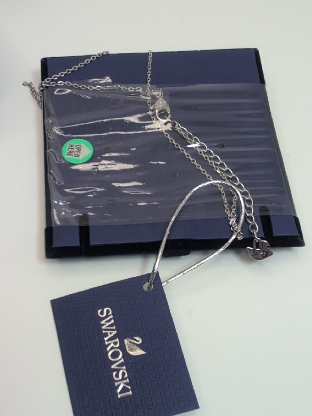 Swarovski Silver Crystal Lifelong Bow Necklace NWT - Picture 4 of 8